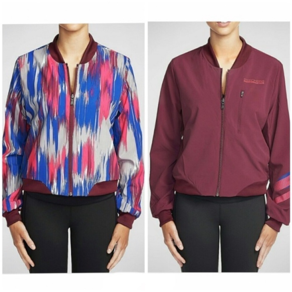 Skechers Burgundy Mammoth Reversible Bomber Jacket - Picture 1 of 10